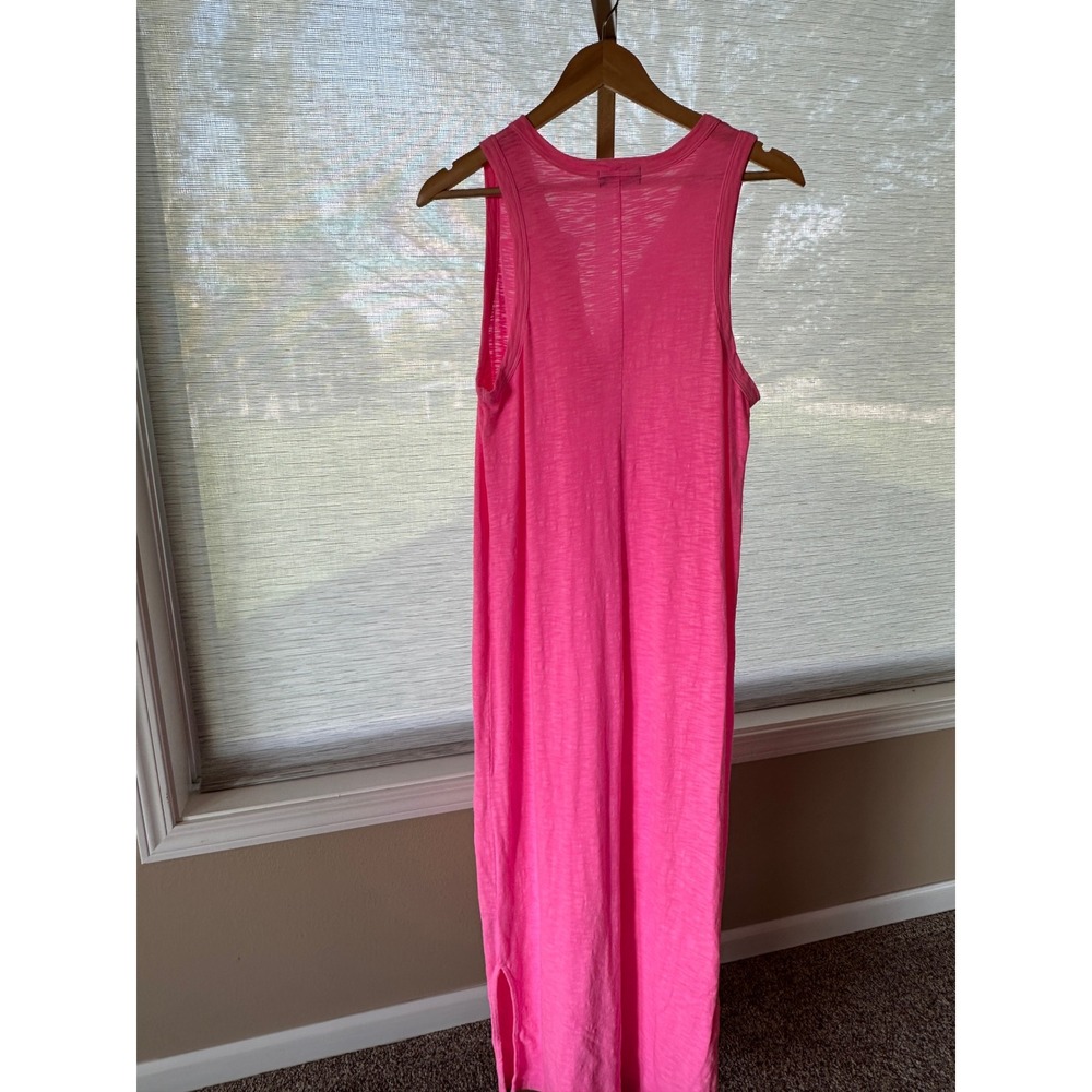 GAP Women's Pink Sleeveless‎ V Neck Maxi Dress Casual Summer Sundress
